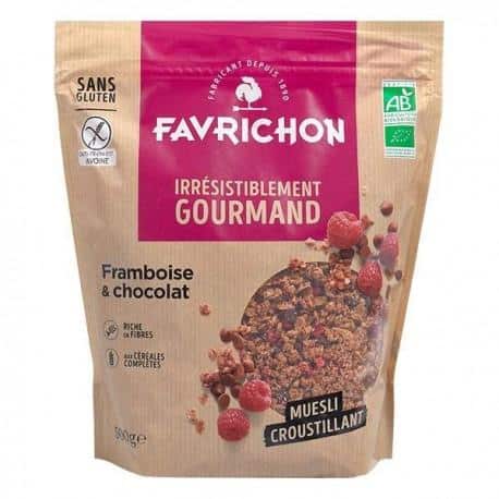 Favrichon -- Muesli croustillant framboise & chocolat - 500 g